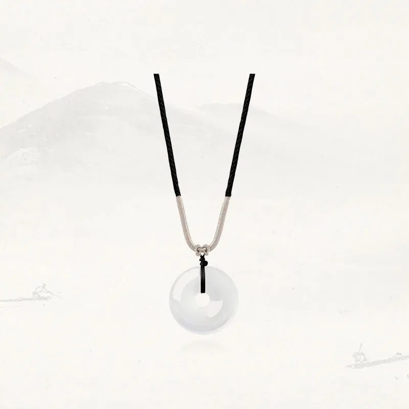 LUXLINE Natural Chalcedony Necklaces Unisex-8