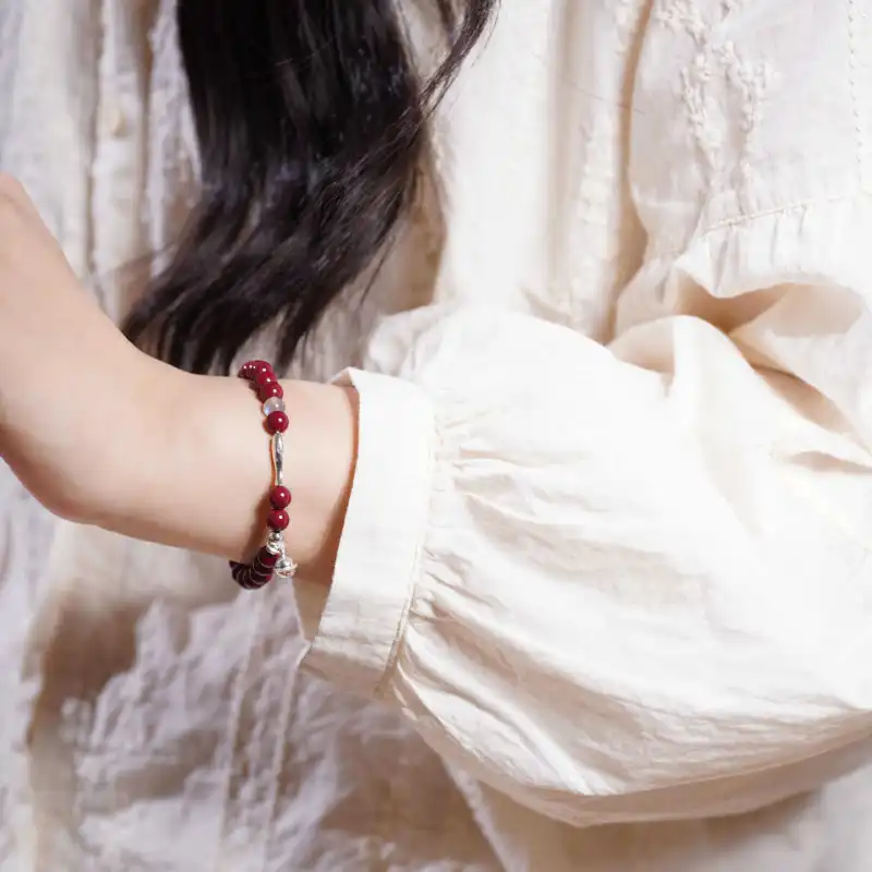 LUXLINE Cinnabar Jade Bracelets Women's-1