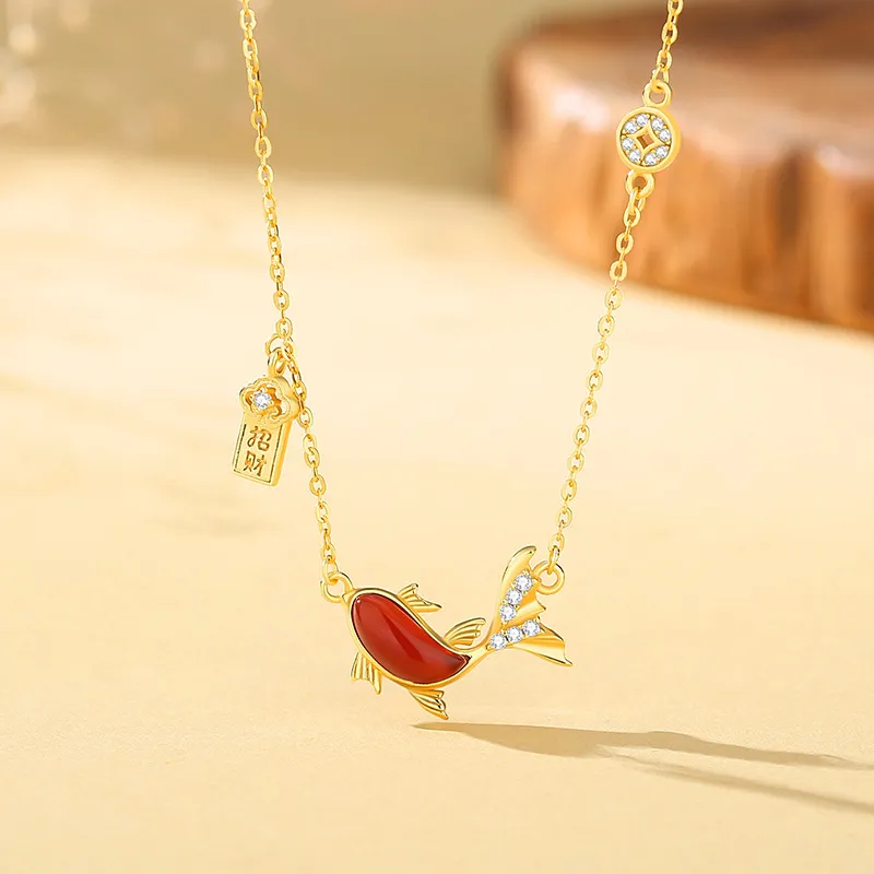 LUXLINE Agate Necklaces Women's-3