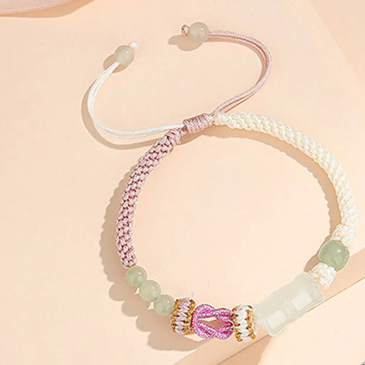 LUXLINE Natural Chalcedony Jade Bracelets Unisex-3