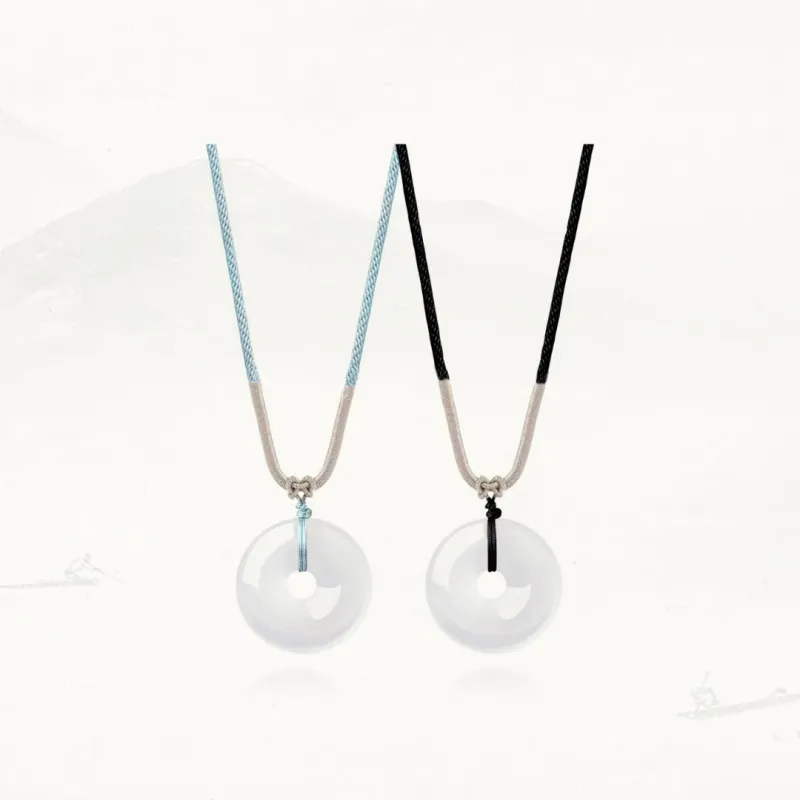 LUXLINE Natural Chalcedony Necklaces Unisex-15