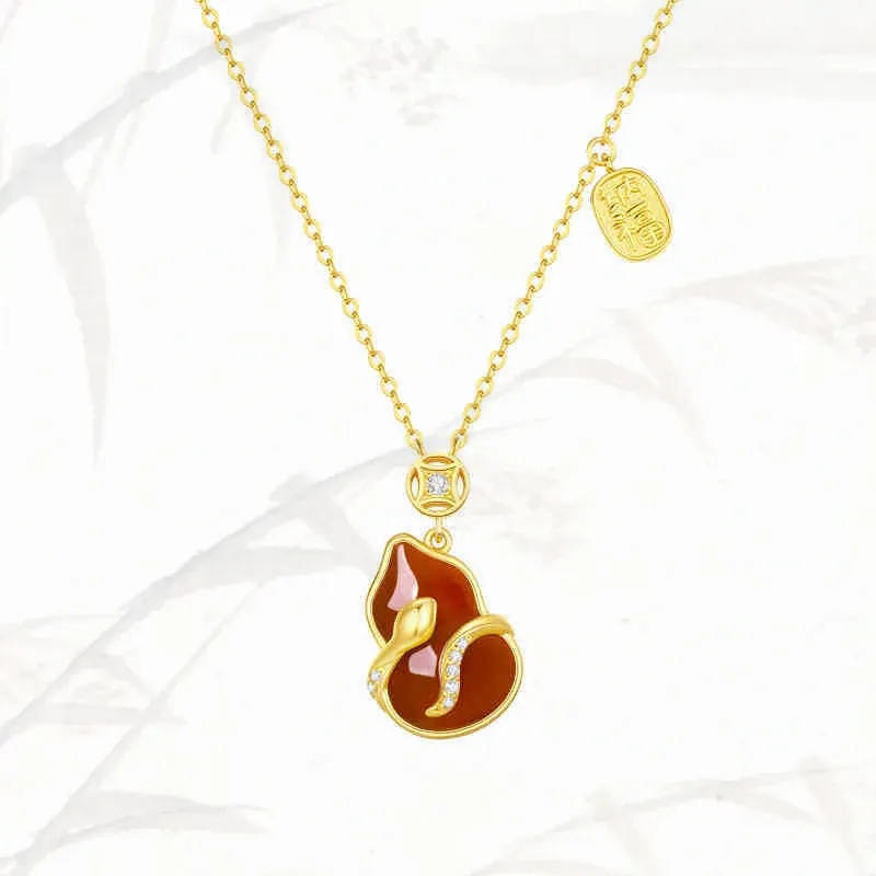 LUXLINE Natural Agate Necklaces Women's-4