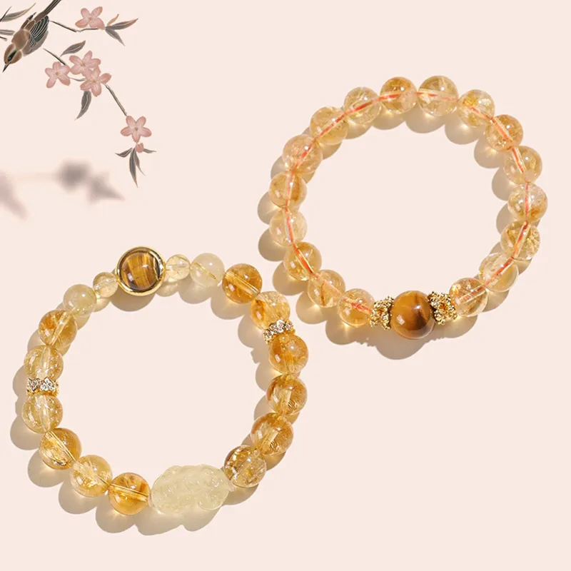 LUXLINE Crystal Jade Bracelets Unisex-6