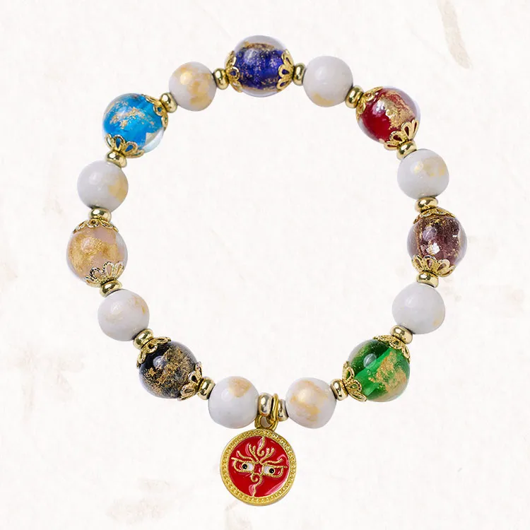 LUXLINE Colored Glaze Bracelets Unisex-7