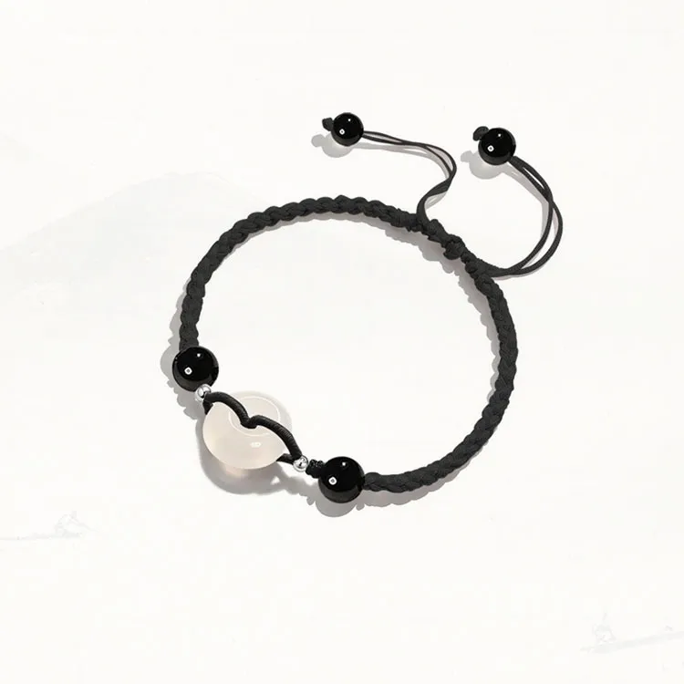 LUXLINE Natural Agate Jade Bracelets Unisex-4
