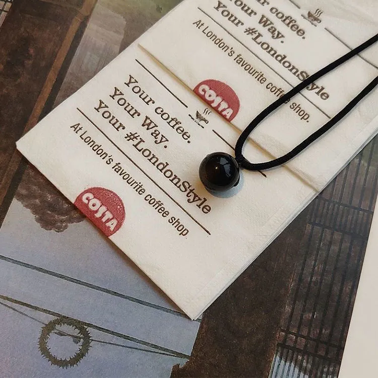 LUXLINE Obsidian Jade Necklaces Unisex-9