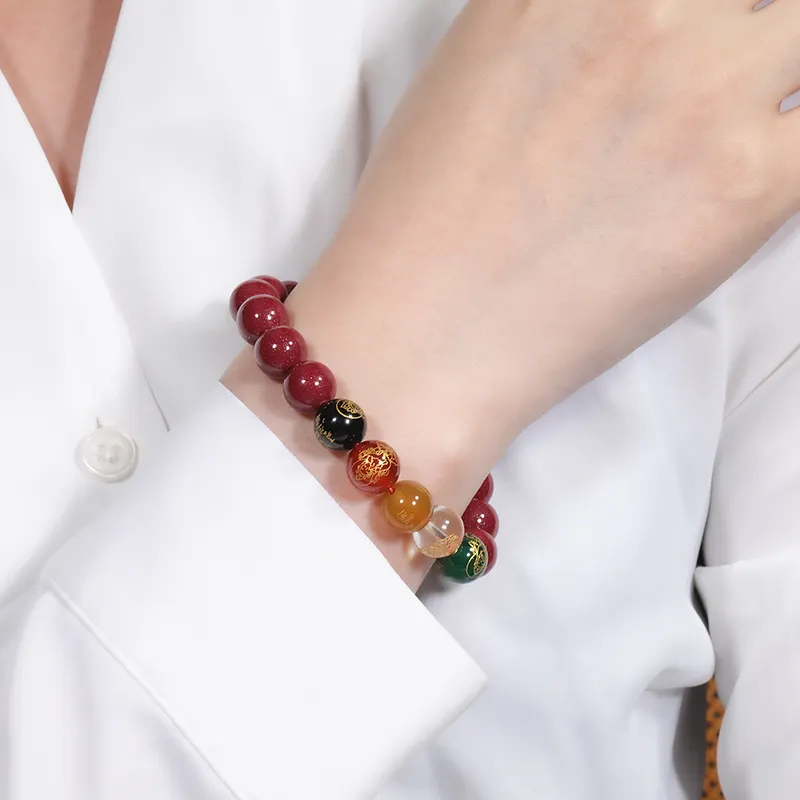 LUXLINE Cinnabar Bracelets Unisex-6