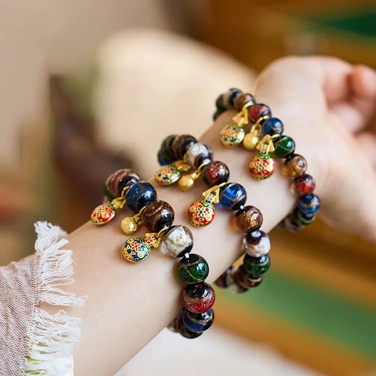 LUXLINE Colored Glaze Bracelets Unisex-3