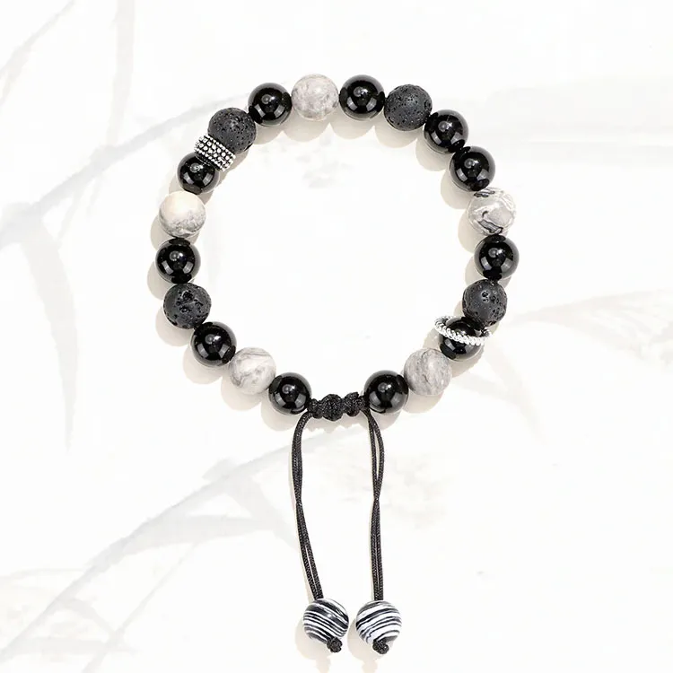 LUXLINE Map Stone Bracelets Unisex-2