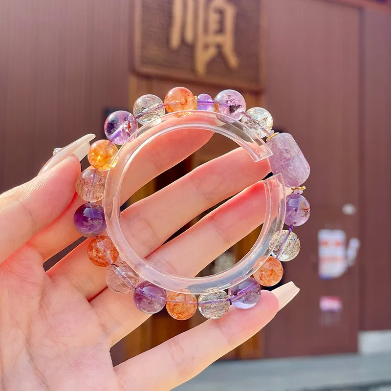 LUXLINE Natural Multicolor Crystal Bracelets Unisex-2