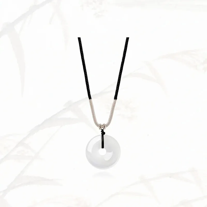 LUXLINE Natural Chalcedony Necklaces Unisex-9