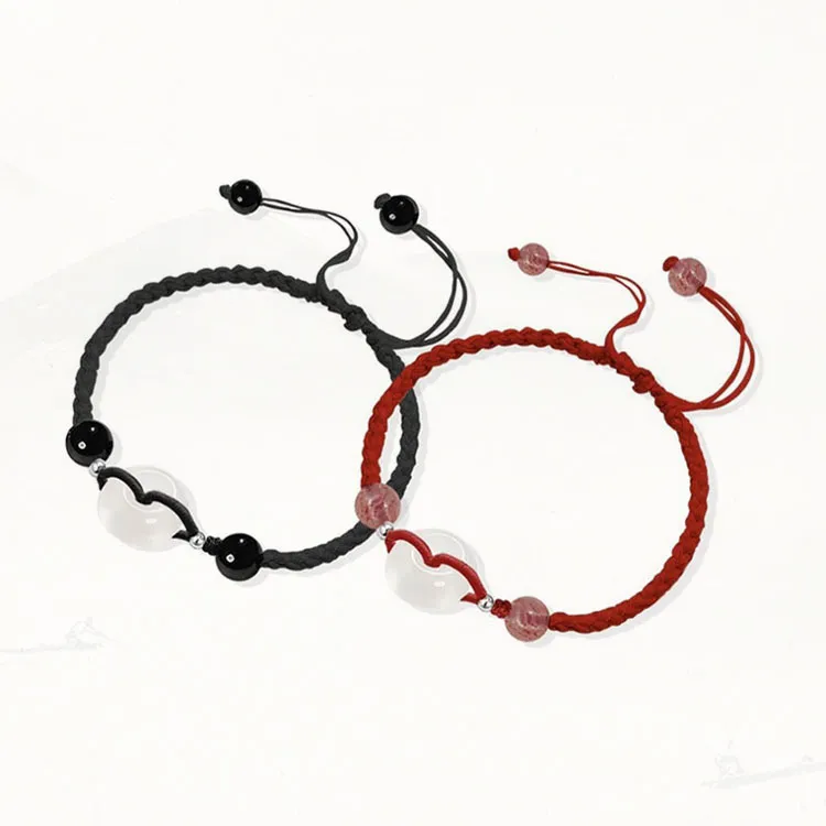 LUXLINE Natural Agate Jade Bracelets Unisex-8