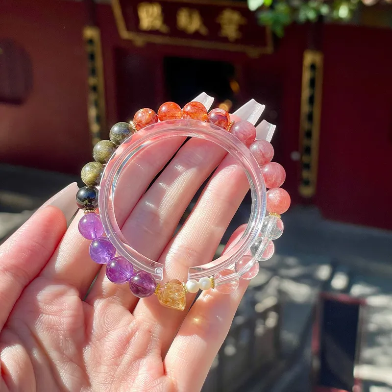 LUXLINE Crystal Bracelets Women's-5