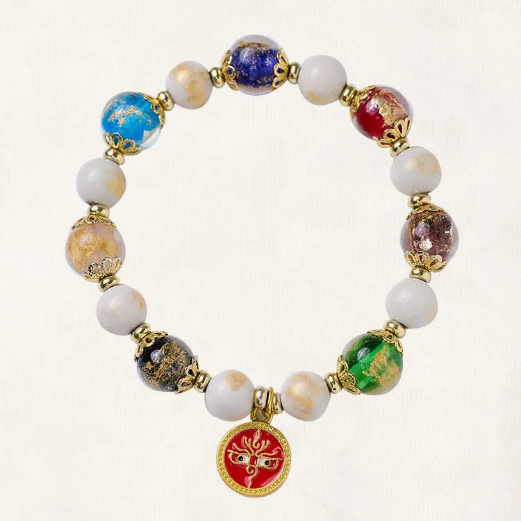 LUXLINE Colored Glaze Bracelets Unisex-9