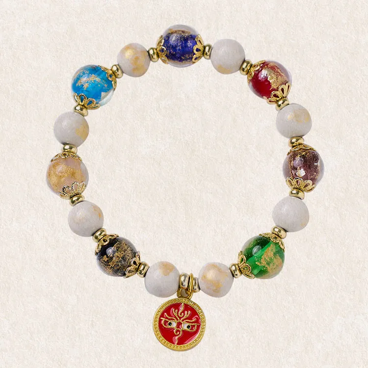 LUXLINE Colored Glaze Bracelets Unisex-8