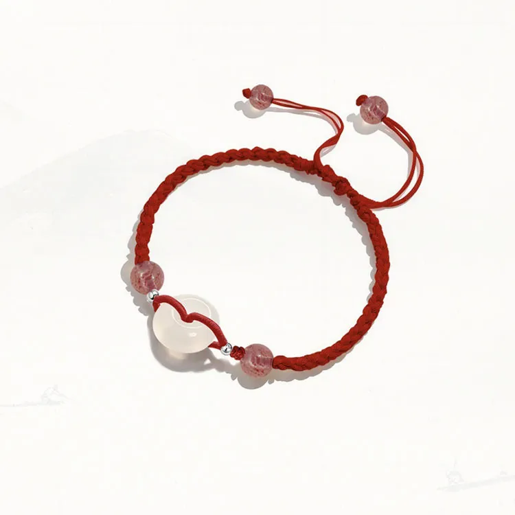 LUXLINE Natural Agate Jade Bracelets Unisex-1