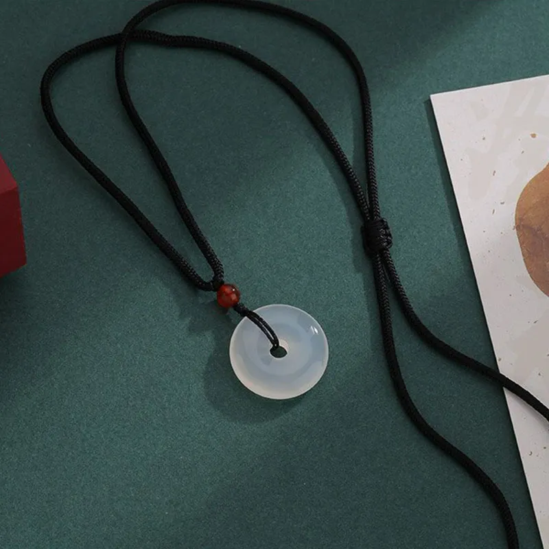 LUXLINE Natural Chalcedony Necklaces Unisex-9