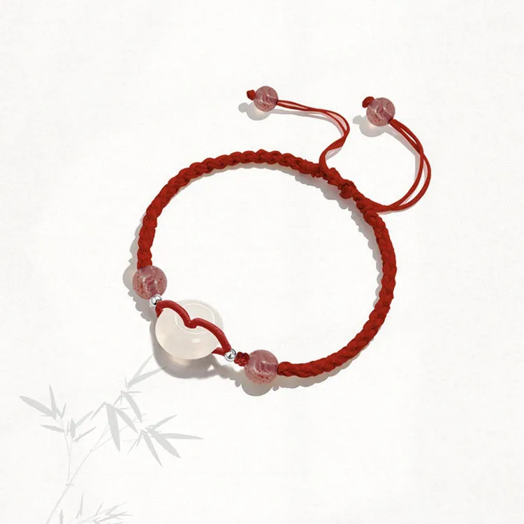 LUXLINE Natural Agate Jade Bracelets Unisex-2