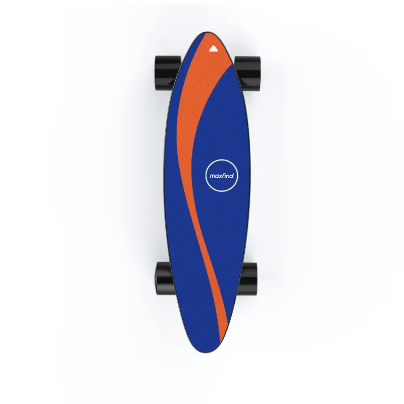 MAXFIND Double Kick Skateboard Fish Skateboard Land Surfboard Longboard Skateboard Sandpaper PVC-3