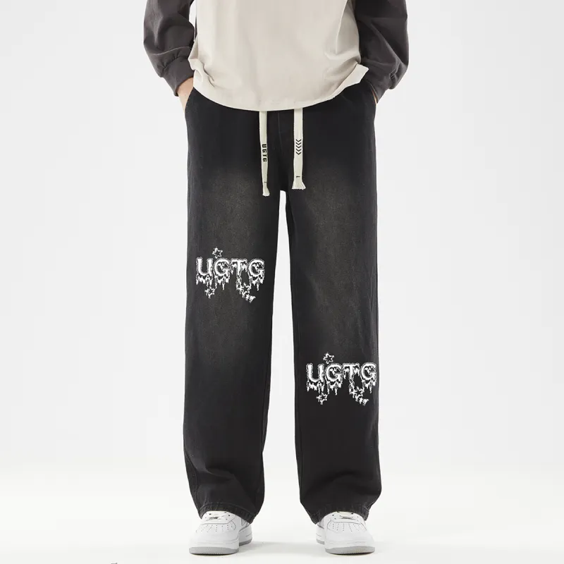 UGTG Flame Stars Unisex Jeans-9