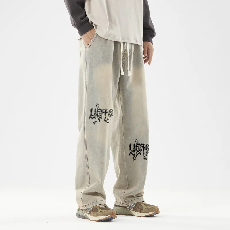 UGTG Flame Stars Unisex Jeans-3