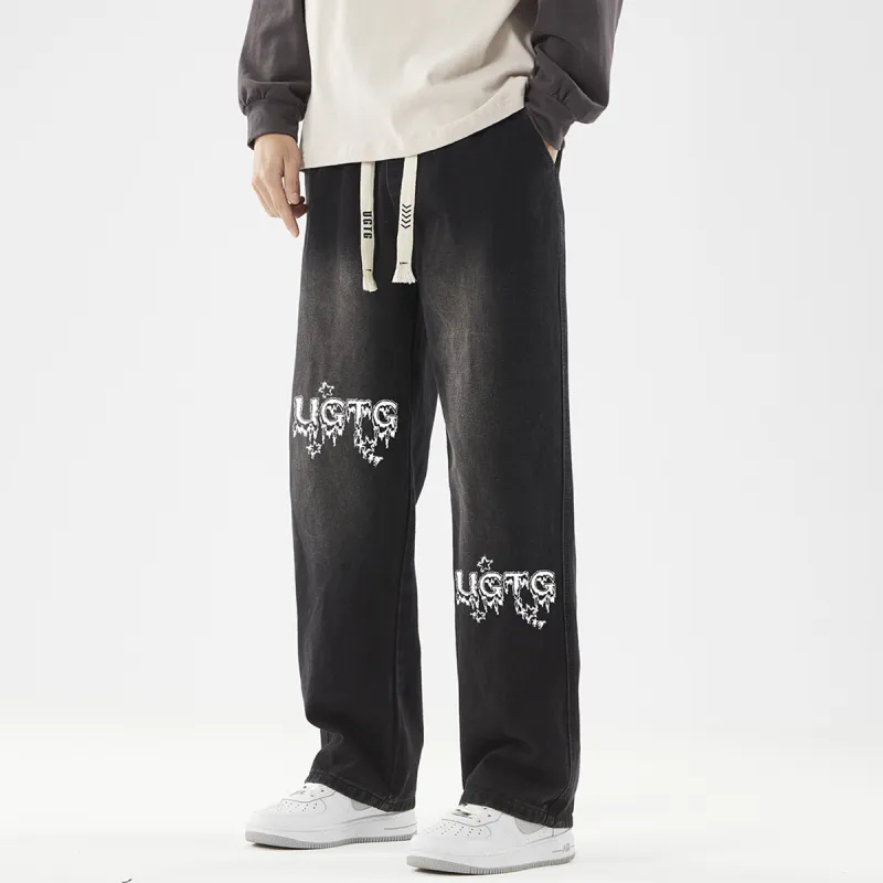 UGTG Flame Stars Unisex Jeans-11