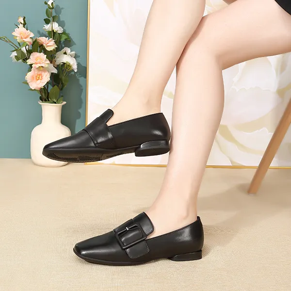 Satchi Loafers 1.5cm Women's Black-8