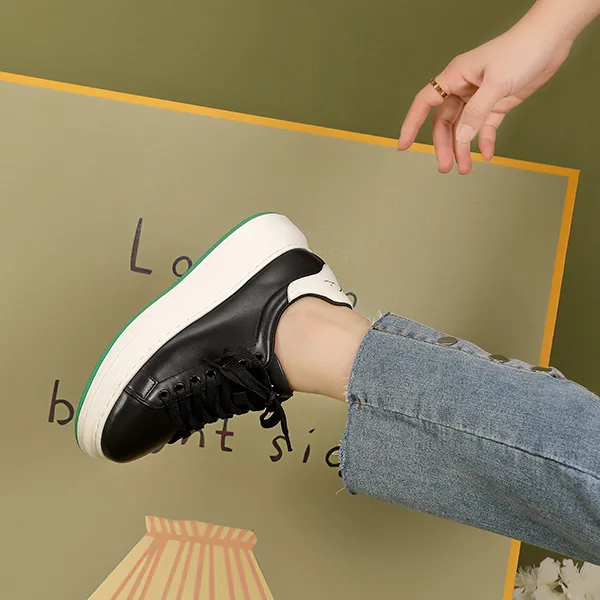 Satchi Stylish Skateboarding Shoes Women's Black-7
