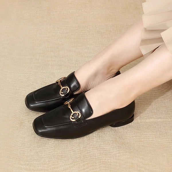 Satchi Loafers Women's Low Top Black-6