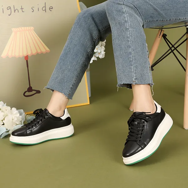 Satchi Stylish Skateboarding Shoes Women's Black-6