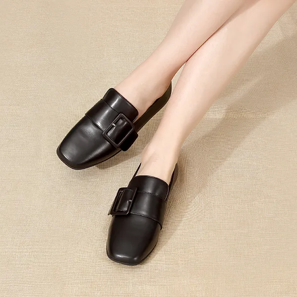 Satchi Loafers 1.5cm Women's Black-9