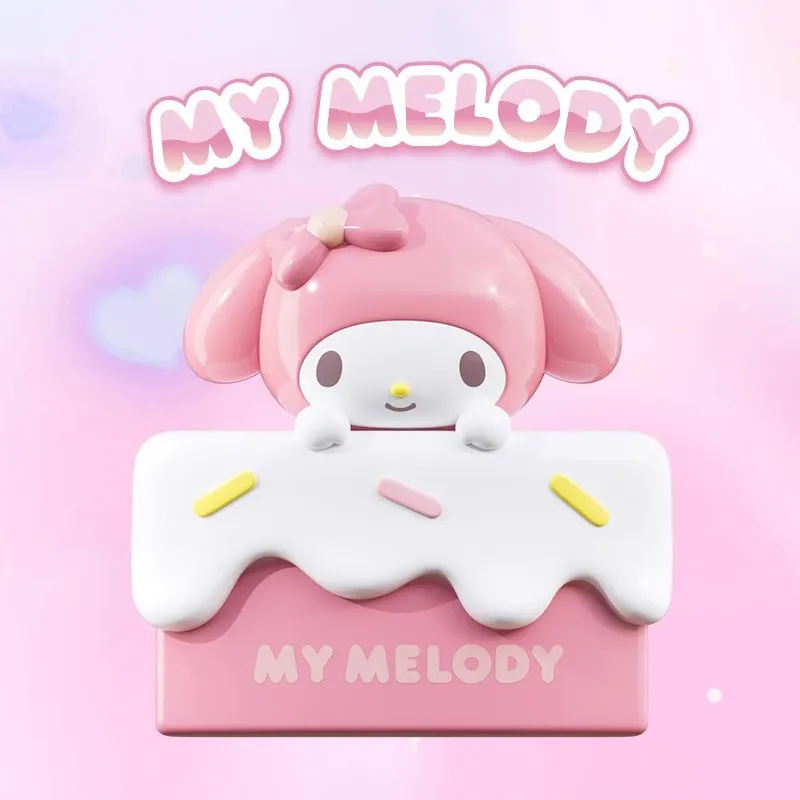 Sanrio Characters Cut Cake Collection Clear Box Ornament Storage Box Chibi Figures-5