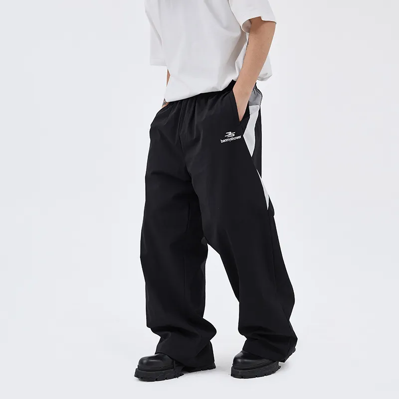 BENMYSHOWER Casual Pants Unisex Black-5