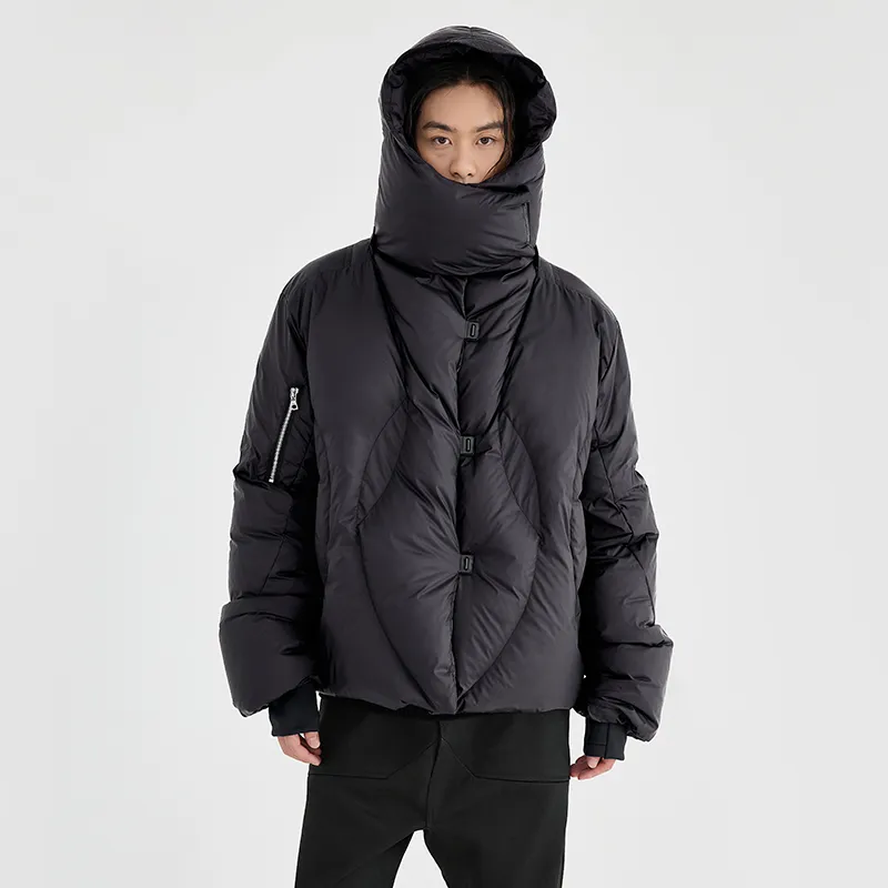 BENMYSHOWER Down Jacket Unisex Black-4