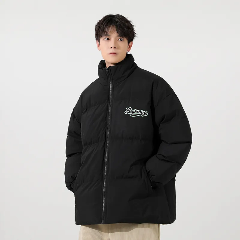 Lightning X Storm Retro Preppy Unisex Quilted Jacket-2