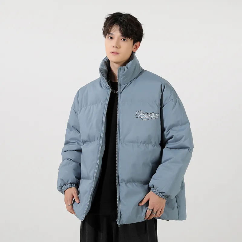 Lightning X Storm Retro Preppy Unisex Quilted Jacket-15