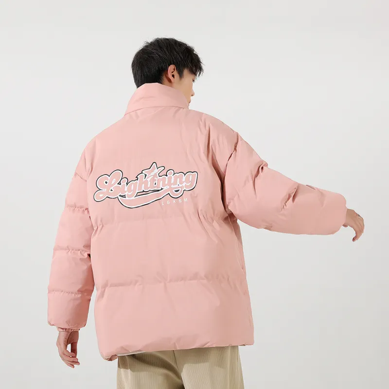 Lightning X Storm Retro Preppy Unisex Quilted Jacket-23
