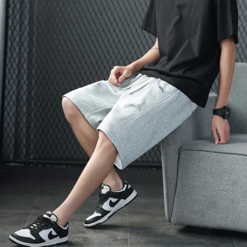 Lightning X Storm Casual Shorts Unisex Light Gray-5