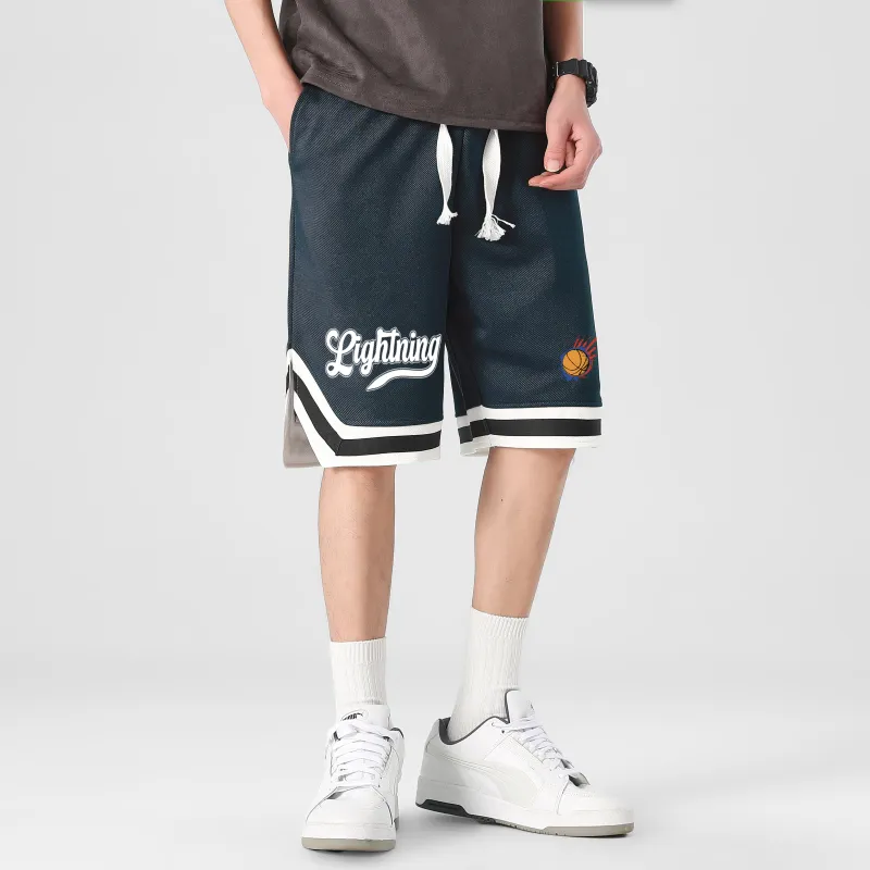 Lightning X Storm Basketball Shorts Unisex-14