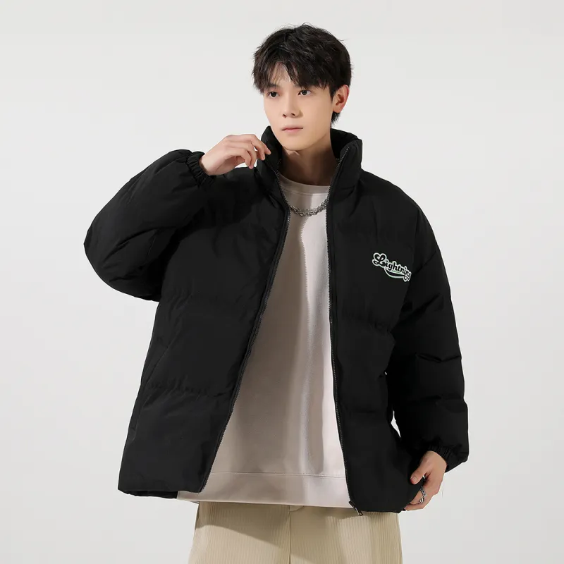 Lightning X Storm Retro Preppy Unisex Quilted Jacket-4