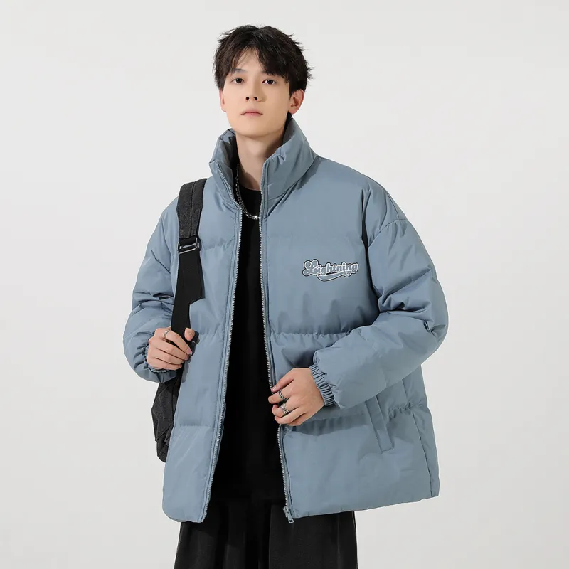 Lightning X Storm Retro Preppy Unisex Quilted Jacket-14