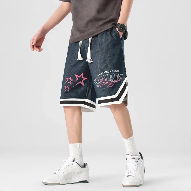 Lightning X Storm Basketball Shorts Unisex-12