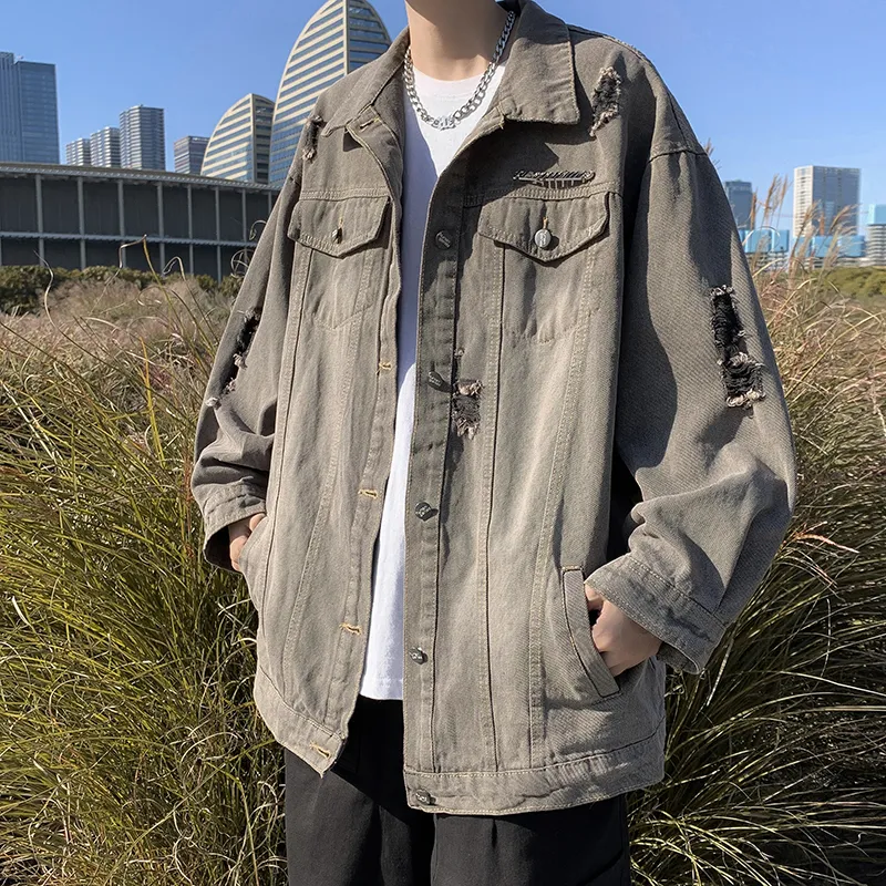 SIL VITIN Denim Jacket Unisex Gray-3