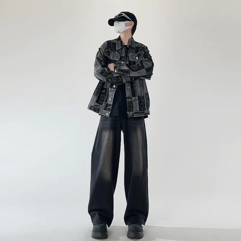 SIL VITIN Denim Jacket Unisex Black-3