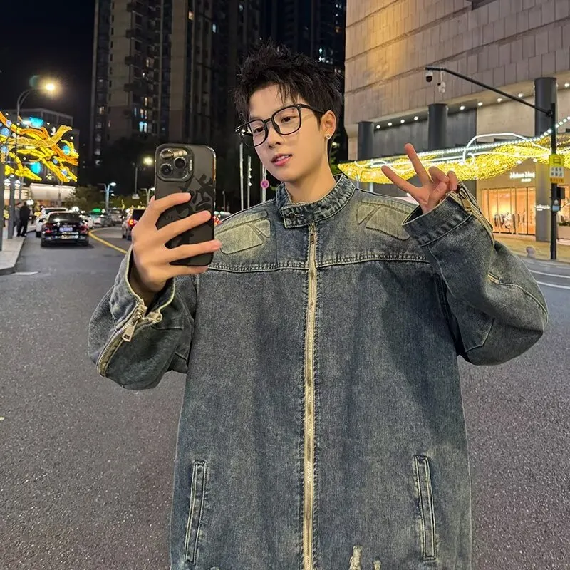 SIL VITIN Denim Jackets Unisex Blue-3