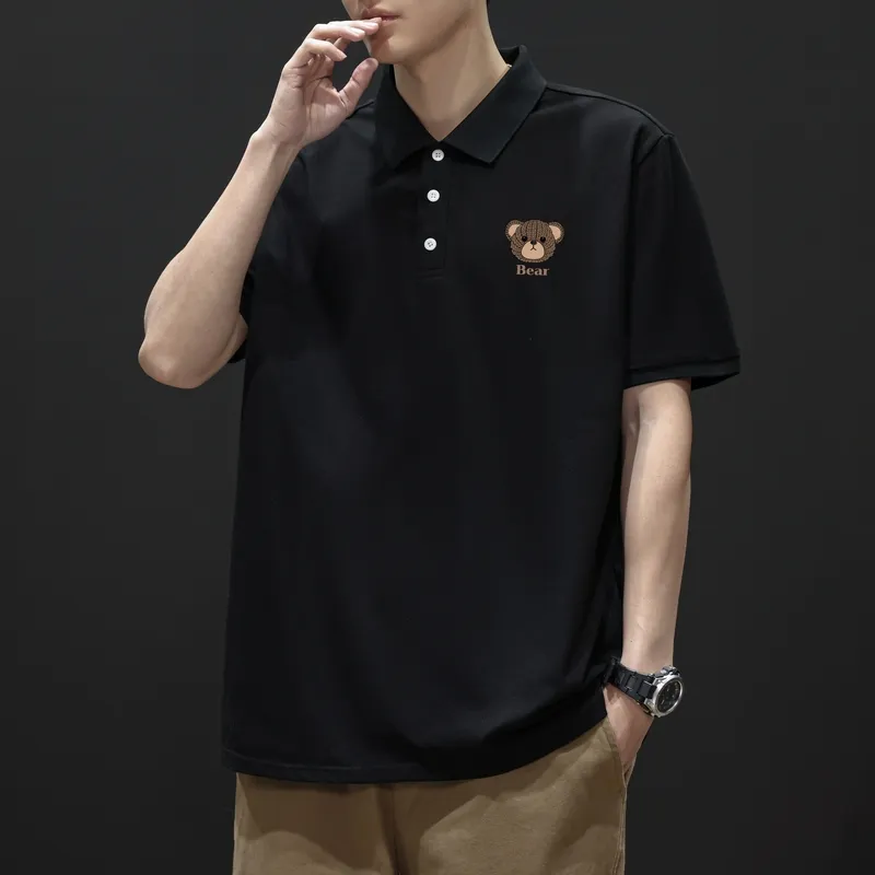 SIL VITIN Polo Shirts Unisex Black-5
