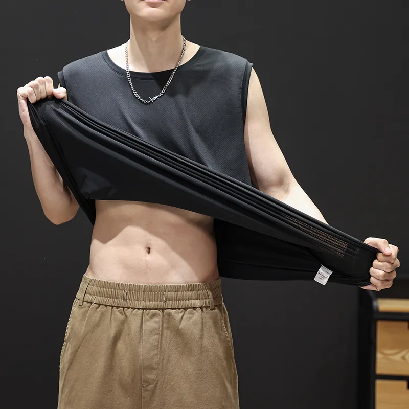 SIL VITIN Tank Tops Unisex Black-4