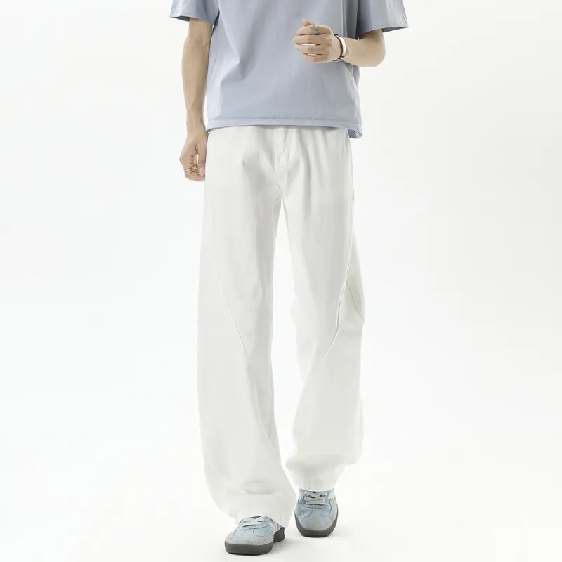SIL VITIN Casual Pants Unisex White-2