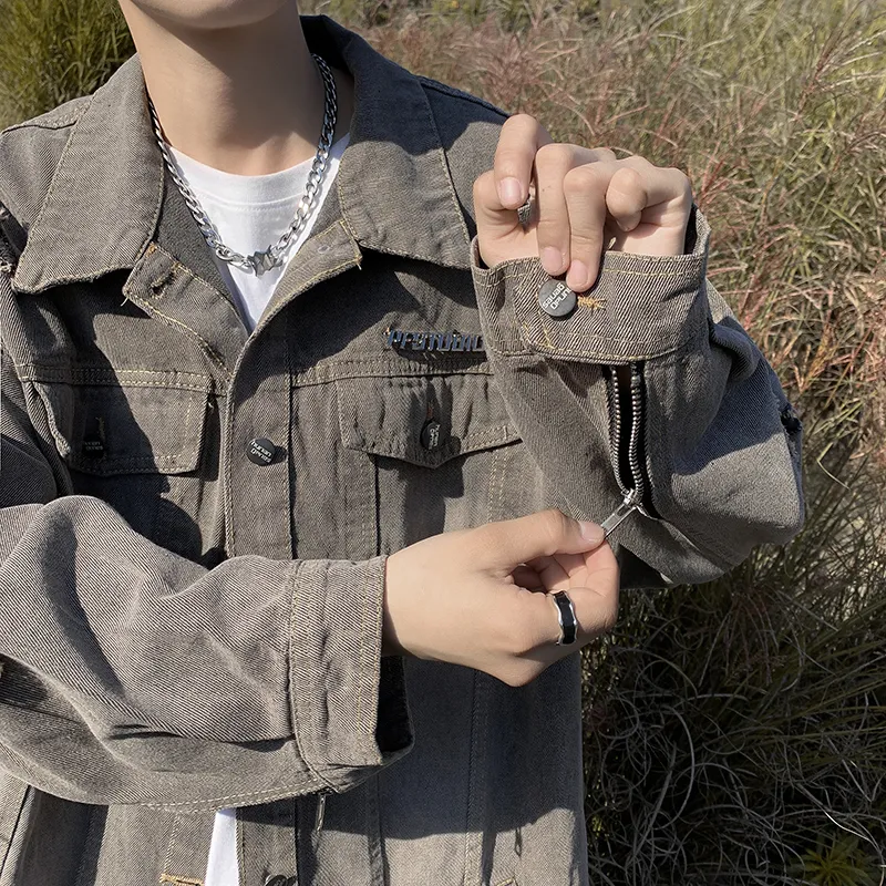SIL VITIN Denim Jacket Unisex Gray-1