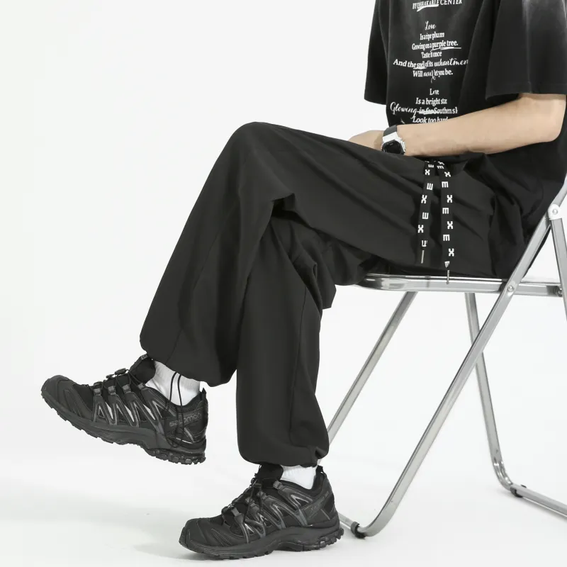 SIL VITIN Casual Pants Unisex Black-4
